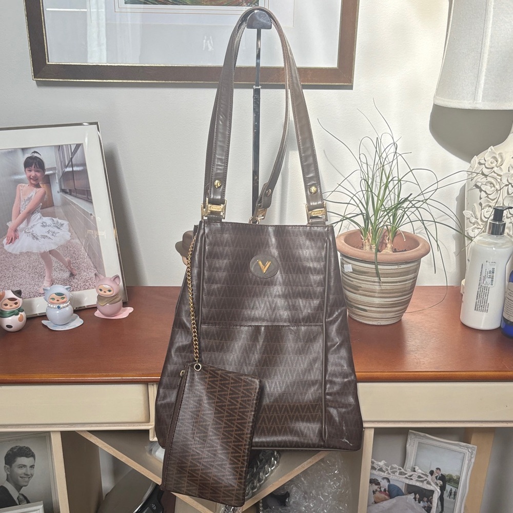 Mario Valentino Brown Shoulder Bag
